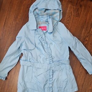 Light Blue Hooded Women's Jacket